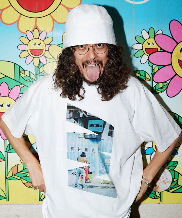 Nishinari Guy / ニシナリガイTシャツホワイトスタイリング1